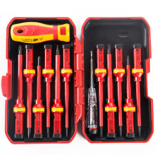 13pcs interchangeable electrical electrician VDE insulated insulation screwdriver set